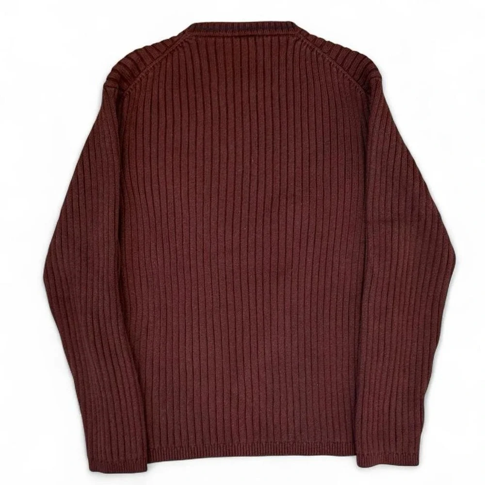 Vintage Gap Long Sleeve Ribbed Striped Knit Sweatshirt Adult Size XL Preppy Y2K